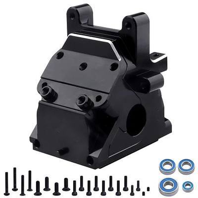 Aluminum Gearbox Case Set HD for 6S Arrma Kraton Typhon Notorious Outcast Mojave Infraction Felony Talion Limitless BLX, Replaces AR310854 (Black)
