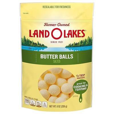 Land O Lakes Salted Butter Balls, pre-measured Butter Ball, 8 oz Pack