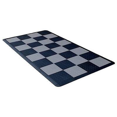 Speedway Garage Floor Mat Kit for Motorcycle, Small, Checkered - Black/Grey | Complete floor kit | Tool-free snap-together install | Commercial-grade durability | Easy to clean