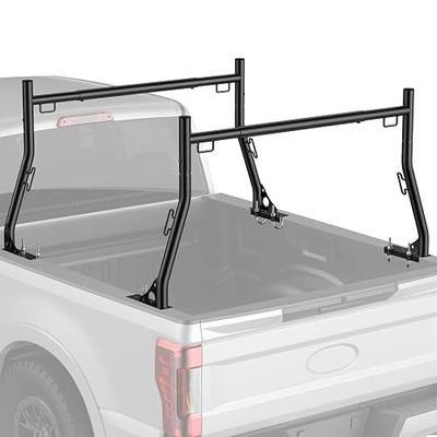 Ladder Rack for Truck Non-Drilling, 800 lbs Capacity | 49''-73'' Adjustable Width, Heavy Duty Steel Construction, Powder-Coated Finish