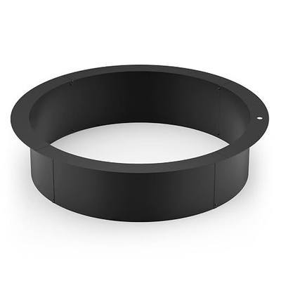 Stanbroil 42" Outdoor Fire Pit Ring Insert for Wood Burning, Heavy Duty Steel Round Fire Pit Ring Liner for Outside, 42" Outer/36 Inner DIY Camping Firepit Above or In-Ground, Backyard Bonfire