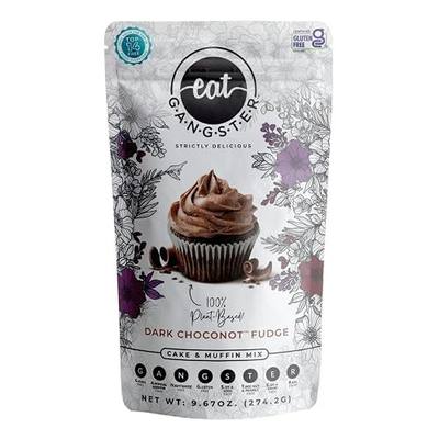 eat G.A.N.G.S.T.E.R. Allergy-Friendly Dark Choconot Fudge Cake & Muffin Mix | Grain-Free, No Dairy, Nuts, Gluten, Dairy, For Vegan, Paleo & AIP Diets, Baking Mix for Cakes, Muffins and Cupcakes