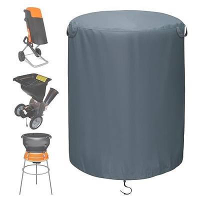 Wood Chipper Cover Waterproof Heavy Duty 33x45 Mulcher Shredder Cover Outdoor UV Resistant Grey