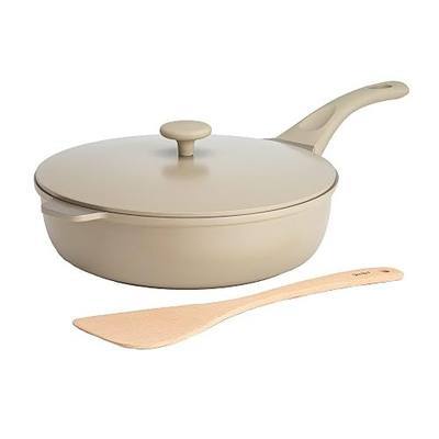 Goodful All-in-One Pan, Multilayer Nonstick Cookware Set, High-Performance Construction, Multipurpose Design Replaces Multiple Pots and Pans, Dishwasher Safe, 11-Inch, 4.4-Quart Capacity, Linen
