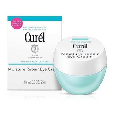 Curel Japanese Skin Care Moisture Repair Eye Cream, with Ceramides, 0.8 Oz | For Dry Sensitive Skin, Helps Reduce Appearance Of Dark Circles, pH Balanced, Fragrance Free, Alcohol Free
