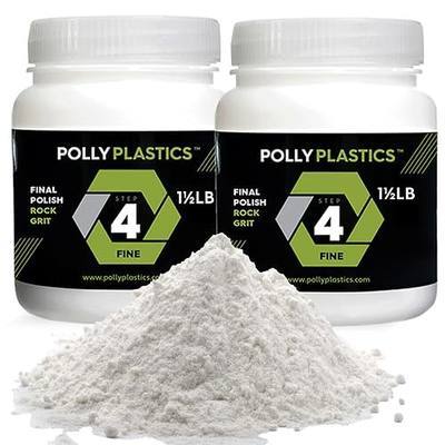 Polly Plastics Rock Tumbler Grit Refill, Final Polish 1200 Fine Aluminum Oxide, Stage 4 for Tumbling Stones (2 Pack) (3 lb.)