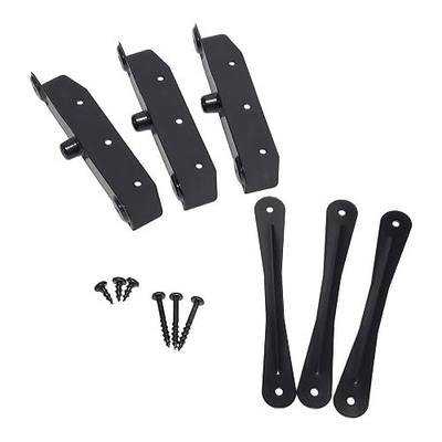 Heavy Duty Stainless Steel Louvers Hardware Kit - Black E-Coated Outdoor Shutter System for Pergolas & Privacy Screens Complete DIY Set (22 Brackets + 10 Actuators + Screws) - DHLH-02