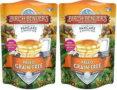 Paleo Pancake & Waffle Mix by Birch Benders, Low-Carb, High Protein, High Fiber, Gluten-free, Low Glycemic, Prebiotic, Keto-Friendly, 12 oz (Pack of 2)