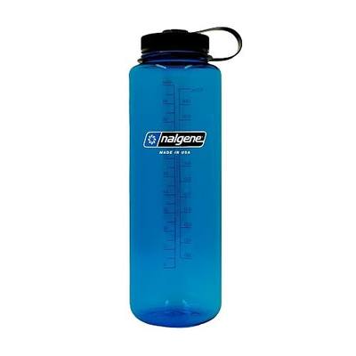 Nalgene 48 oz Wide Mouth Silo Water Bottle, Blue | BPA-Free, Durable & Lightweight, Leak Proof, Dishwasher Safe, Large Reusable Plastic Bottle for Hiking, Gym, Work & Travel