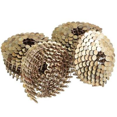 findmall Roofing Nails 3/4 Inch by .120 Inch 3600 Count 15 Degree Electro Galvanized Roofing Nails. Adapted to Gun Type CRN45