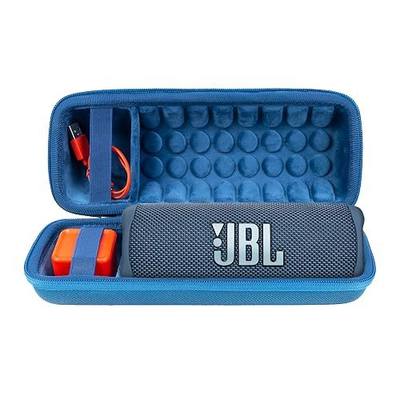 Khanka Hard Travel Case for JBL Flip 7/6 Waterproof Bluetooth Speaker,Blue | EVA Hard Shell, Accessory Storage Pocket, Travel-Ready Portable Storage, Easy Carry Handle, Impact Resistant Protection