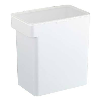 Yamazaki Home Airtight Pet Food Storage Container - Cat and Dog Food Holder Bin with Transparent Lid and Handle PolypropyleneLargeWhite | Airtight polypropylene pet food storage container holds up to 15 lbs of dry cat or dog food. A smart fit for modern homes.