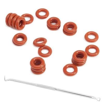 007 Silicone O-Ring, 70A Durometer, Red, 5/32" ID, 9/32" OD, 1/16" Width (Pack of 20), Replacement for EATC Temperature Controller, Free with Installation Tools