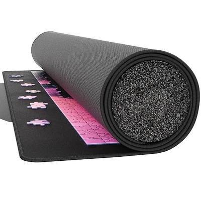 Premium Puzzle Mat - 26 x 47 Inches - Up to 1500 Pieces - Jigsaw Puzzle Roll Up Mat - Non Slip Rubber Bottom - Soft Polyester Surface - with Gift Packaging