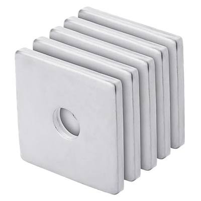 Squares Washer Galvanized Heavy Duty Plate Fastener Square Plate Washers, 1/2 X 2 X 2 X 3/16 inch, 50 Packs