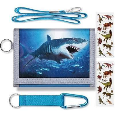 TATAANTY Kids Wallet for Boys Girls Ages 3-16, Trifold Kids Wallets with Zippered Coin Pocket for Child Dinosaur