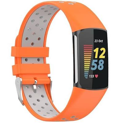 Miimall Compatible with Fitbit Charge 5 6 Bands, Soft Silicone Waterproof Sport Wristband Strap Band for Fitbit Charge 5 2021 Fitbit Charge 6 2023 Women Men