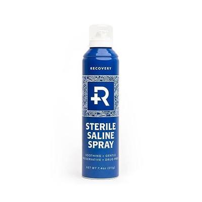 Recovery Aftercare Piercing Aftercare Saline Spray, All Natural Cleaner, 7.4 Ounce Can