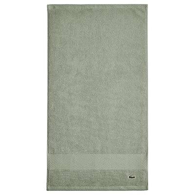 Lacoste Heritage 100% Supima Cotton Hand Towel, Aloe, 16" x 30" – Highly Absorbent & Quick Drying, Premium Super Soft Bath Towel, Bathroom Essential, Gift for All Occasions, Machine Washable