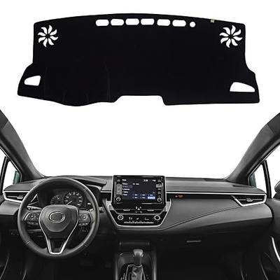 Dashboard Cover Dash Mat Fit for to-yota Corolla 2024-2020 (Without HUD Models),(2019 SE XSE Hatchback) Car Dash Board Mat Anti-Glare Carpet,Non-Slip Pad Sunshield Protector (Black)