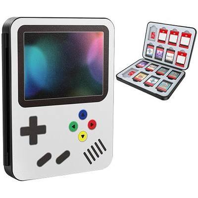 HEIYING Switch Game Card Case for Nintendo Switch 2/ OLED / Lite,Custom Pattern Memory Games Holder Case with 16 Game Card Slots and 16 Micro SD Cards Slots