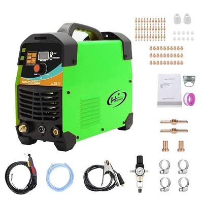 Plasma Cutter,50Amps Cut50 Dual Voltage,Plasma Torch Max Cutting Thickness 16mm, AC DC IGBT Inverter Plasma Cutting Machine Portable,to Cut Stainless Steel,Alloy,Mild Steel,Copper and Aluminum
