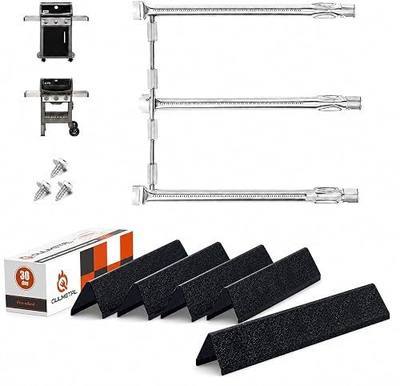 QuliMetal 7636 & 69787 Burner and Flavorizer Bar Kit for Weber Spirit E310 | Fits front-control Spirit E310, S310, E315, S315, E320, S320 and Spirit II E310; includes 18 in burners and 15.3 in bars