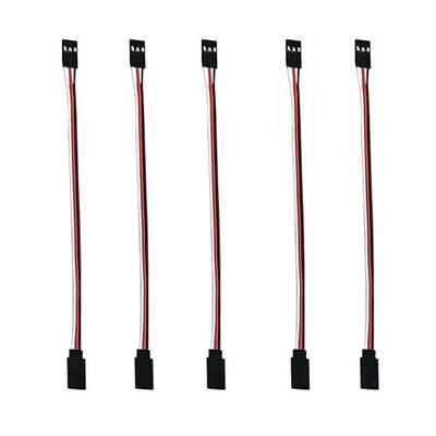 skrnrhrery 3-pin servo Extension, Male-Female JR Plug servo Extension Lead Cable, Used for RC Quadcopter Aircraft (5 Sizes) 50 cm/19.7in 5PCS…