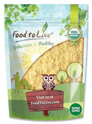 Food to Live Gluten Free Organic Chickpea Flour, 4 Pounds Non-GMO, Finely Milled Dried Garbanzo Beans, Vegan, Kosher, Bulk. High in Folate, Dietary Fiber, Protein. Perfect for Baking, Made in USA