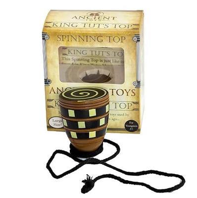– Wooden Spinning Top - King TUT’s Top - Perfect Way to Introduce History with Toys Used by Children Thousands of Years Ago. Packaged in Attractive Gift Box with Spinning String!