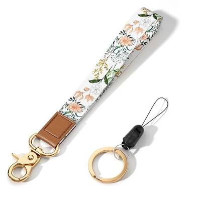 Wrist Lanyard Key Chain, Cute Wristlet Strap Keychain Holder for Women Men Car Keys ID Badges Card Wallet Phone Camera