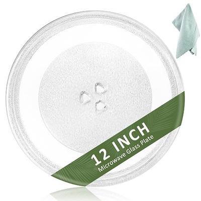 12 inch Microwave Glass Plate Replacement for Whirl-pool Microwave Glass Turntable Plate W10337247 WPW10337247 W11367904 W11335034 W11291538 W11443145 and other 1.5 & 1.7 Cubic Foot by Fetechmate
