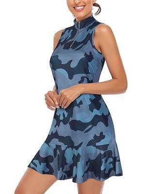 Cucuchy Womens Golf Tennis Dress Sleeveless Athletic Sports Workout Dresses