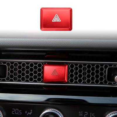 CKE for Honda Civic CR-V HR-V Accord Hazard Warning Light Cover -Red | For Honda Civic 2022 2023 2024 2025 2026, CR-V HR-V Accord 2023 2024 2025 2026, Center Console Cover, Sporty