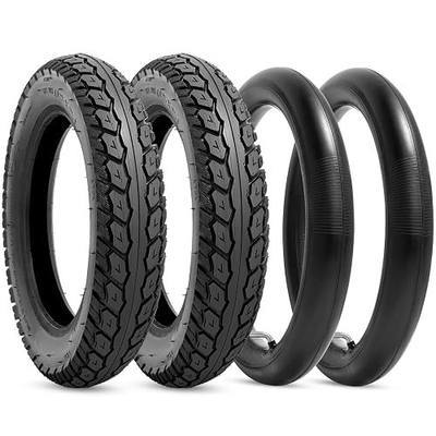 Heavy Duty 12.5x2.25 Tire Tubes 12-1/2 x2-1/4 Tire and Inner Tube Set with Angled Valve Stem Compatible with 12.5 inch Tire of Electric Scooters, 2 Sets