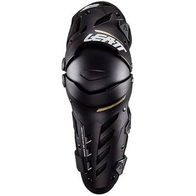Leatt Brace Unisex-Adult Motorcycle Pivoting Knee and Shin Hard Shell Impact Foam Guard (Black, Large)