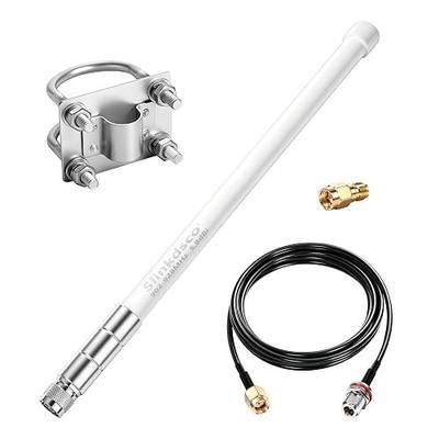 Waterproof 5.8dBi Meshtastic Lora 915MHz Fiberglass Antenna with 20Ft Extension Cable for Heltec V3 V4 Meshtastic LORA32 RAK Module Board & Sensecap Solar Node, Slinkdsco