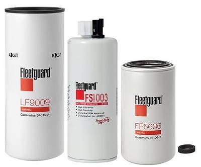 Genuine Fleetguard - Cummins Filtration LF9009 - FS1003 - FF5636 Fleetguard Filters Kit For Cummins
