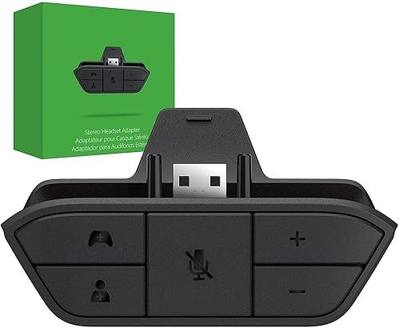 Stereo Headset Adapter for Xbox One/One S/X/Elite 1/Elite 2/Series S/X Controller - Audio Mic Headphone Adapter with Audio Balance Adjustment