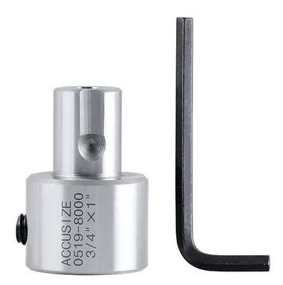 Accusize Industrial Tools Weldon Shank Nitto One Touch Shank, 0519-8000 | 3/4" Weldon Shank to 3/4" Nitto One Touch Shank Adapter