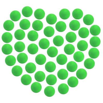 48 Pieces EVA Foam Balls for Power Popper Refill Balls, Air Blaster Balls for Gun, 1.1inch Replacement Bullet Balls Ball Popper Shooter Balls Foam, Soft Small Light Cat Ball (Green)