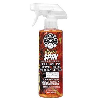 Chemical Guys, HydroSpin Wheel & Rim Ceramic Coating Spray for Rims, 16 oz | Ceramic spray shields wheels, rims and brake parts with a hydrophobic shine that helps grime rinse away