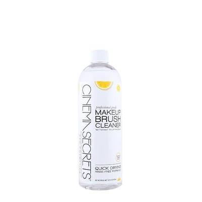 Cinema Secrets Original Makeup Brush Cleaner Solution - Professional Cleanser for Makeup Brushes - Quick-Drying, Rinse-Free Formula - Removes Stubborn Waterproof Make Up - Lemon
