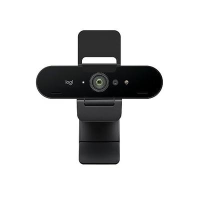 Logitech Brio Ultra 4K HD Webcam for Streaming and Meetings - Black | Ultra HD with glass lens, auto light correction, wide view, works with Windows Hello, certified for Teams, Zoom, Google Meet