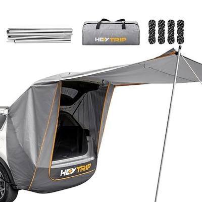 HEYTRIP Upgraded SUV Tailgate Tent with Poles & Stakes – Stable Awning Car Camping Tent, Waterproof Windproof Hatchback Shelter, Universal Fit for SUV, Van & CUV