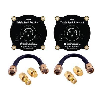 5.8GHz Triple Feed Patch Antenna, High Gain 9.4dBi Directional Circularly Polarized LHCP RHCP Antenna with 50ohm SMA Dummy Load Terminator for FPV Racing Drone Eachine EC800D (Pack of 2)