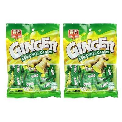 Chun Guang Ginger Coconut Candy (Ginger Coconut 5.6oz, 2pack)