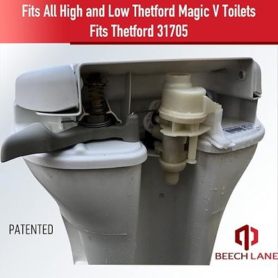 Beech Lane 31705 Toilet Water Module Assembly for Thetford Magic V Toilets, Patented Leak Resistant Design, Improved Valve Lifespan, Designed In USA For High Performance (Natural)