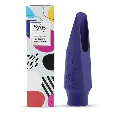 Syos Tenor Saxophone Mouthpiece Smoky Model, 7 Tip Opening, Phantom Blue - Warm Dark Sound, Wide Full Tone, Low Rollover Baffle, Easy Response, Perfect for Jazz & Soul, Made in France