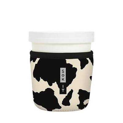 Sok It IceCreamSok Insulated Neoprene Cover (Cow Print, Fits Tapered Pints)